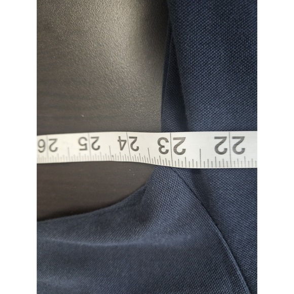 Taylor Byrd Polo Shirt XL Navy Red‎ Trim Green Flamingo Logo Cotton Blend - Picture 7 of 8